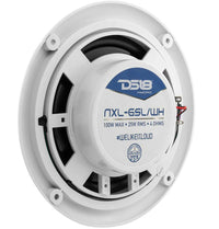 DS18 Marine and Powersports Headunit and 6.5" Marine Speaker Package, White  • MRX16SL/WH