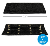 Camco Premium Radius Turf Step Rug , 22" Wide, Black  • 42947