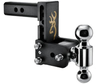B&W  Tow & Stow Adjustable Dual-Ball Mount - Browning - 2" Receiver - 2", 2 5/16" Ball - 5" Drop  • TS10037BB