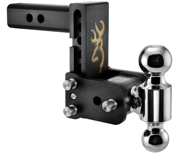 B&W  Tow & Stow Adjustable Dual-Ball Mount - Browning - 2" Receiver - 2", 2 5/16" Ball - 5" Drop  • TS10037BB