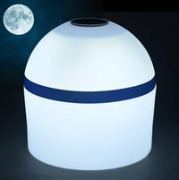 Dunn-Rite 20" Illuminating Solar Buoy, Mooring, White & Blue  • BUOY 6