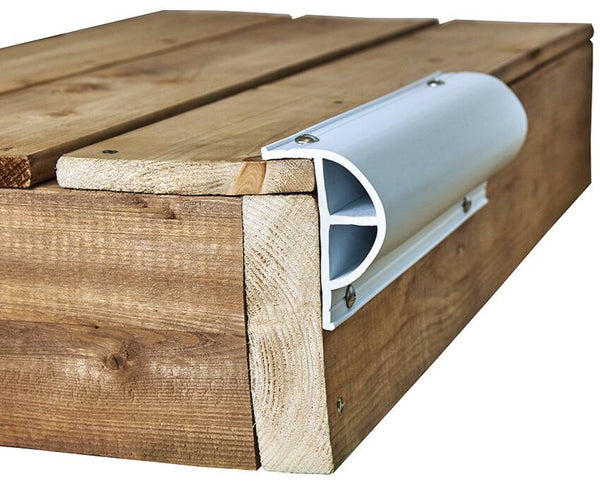 Dock Edge PVC P-Profile Dock Edging, White, 24' L x 3-5/16" H x 1-1/4" T  • DE1200F