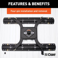 Curt Spyder 5th Wheel Rail Gooseneck Hitch with 2-5/16" Ball, 25K  • 16085