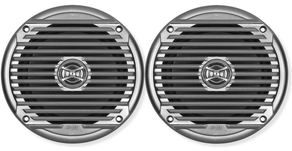 Jensen 6.5" Coaxial Marine Speakers, Silver, Pair  • MS6007SR