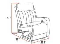 Thomas Payne Seismic Series RV Theater Seating Recliner - Left Hand Configuration, Grummond  • 2020129329