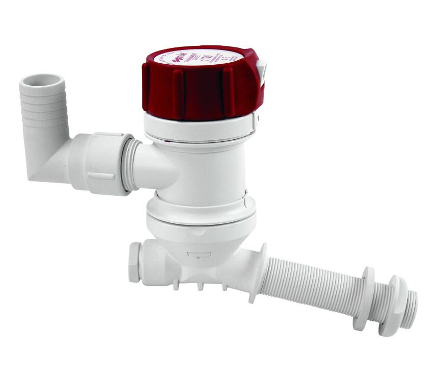 Rule Tournament Series 12V 498 GPH Electric Impeller Livewell Pump with 1-1/8" Discharge  • 401C