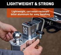 Curt AlumaLite Adjustable Aluminum Hitch with Dual Ball, 7-1/2" Drop  • 45365