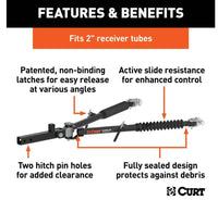 Curt Rambler Steel RV Tow Bar (7,500 lbs., 2" Shank)  • 70001