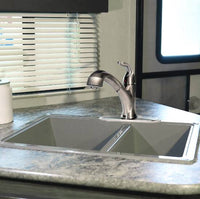 Valterra RV Kitchen Faucet, 8" Pull Out Hybrid, Brushed Nickel  • PF231441