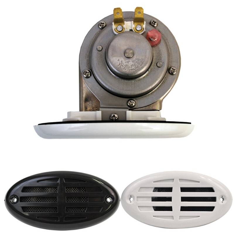 Attwood Drop-In Hidden Horn with Black And White Covers  • 11478-7