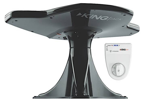 King Over The Air Jack RV Antenna With Meter, Black  • OA8501