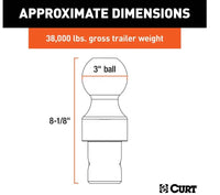 Curt OEM Puck System 3" Gooseneck Ball, Chevy, GMC, Ford, Nissan, RAM, 38K  • 60634