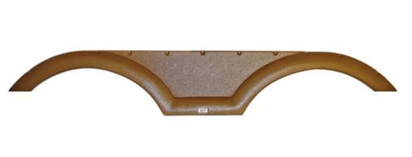 Icon 73"L x 11-7/8"H (4-1/4" Arch Heigh) Copper Tandem Fender Skirt for Coachmen Freedom Express  • 12545