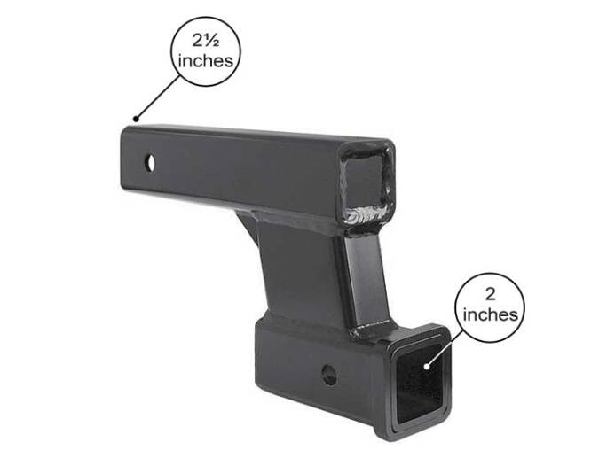 Roadmaster High-Low 2.5" to 2" Adapter - 6" Drop, 10,000 lbs. Weight Capacity  • 058-6
