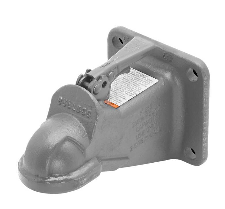 Bulldog Cast Head Coupler w/ Wedge Latch - 2-5/16" Ball - Flat Plate Mount - 20,000 lbs  • 4420000317