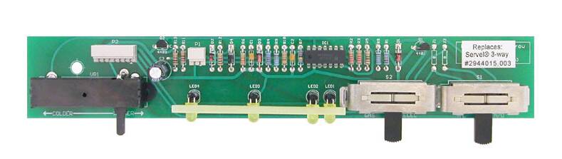 Dinosaur Electronics Replacement Eyebrow Board for Servel Refrigerators, 3-Way, Short Version  • 2944015.003 3-WAY SHORT