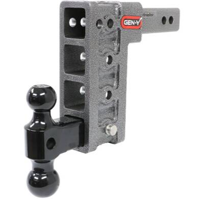 Gen-Y Hitch Adjustable 2-Ball Mount - 2" Hitch - 7-1/2" Drop/Rise - 10K  • GH-314