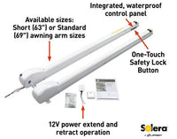 Lippert 12V Smart Arm Awning Hardware Kit - 63" Short (White)  • 759404