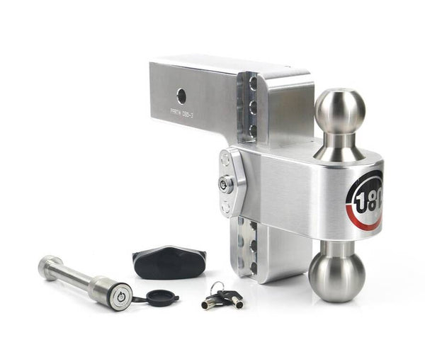Weigh Safe Adjustable 6" Drop Hitch Turnover Ball with 3" Shank and Hitch Pin  • LTB6-3-KA