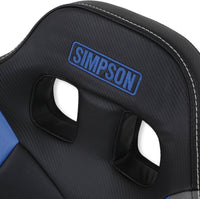 Simpson Racing Pro Sport Off-Road Suspension Seat, Black/Light Blue/Gray  • 106-317