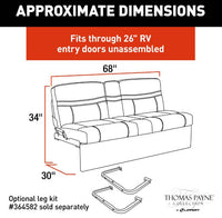 Thomas Payne RV Jackknife Sofa - 68", Grummond  • 2020129838
