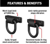 Aries Bolt-On Anti-Rattle D-Rings 9,000 Lbs, 2-Pack  • 2081300
