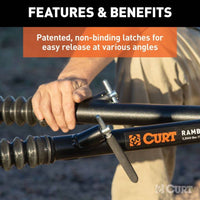 Curt Rambler Steel RV Tow Bar (7,500 lbs., 2" Shank)  • 70001