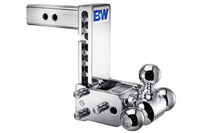 B&W  Tow & Stow Adjustable Tri-Ball Mount - Chrome - 2" Receiver - 1 7/8", 2", 2 5/16" Ball - 7" Drop  • TS10049C