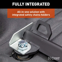 Curt RockerBall Multi-Fit OEM Puck System Gooseneck Ball with 4" Offset  • 60668