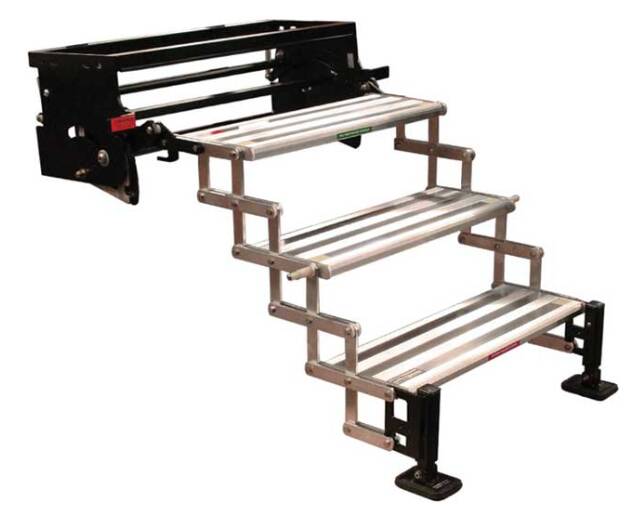 Torklift  GlowStep Revolution Scissor Steps w/ Landing Gear - 3 Steps - 25-1/2" Base - 375 lbs  • A8103