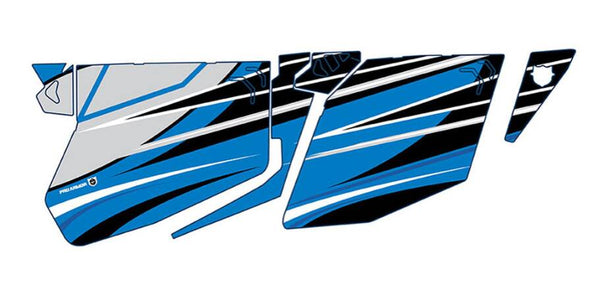 Pro Armor 2018 RZR XP 4 RZR Turbo Traditional Door Graphic - Velocity Blue  • P185G501VB