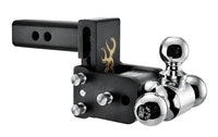 B&W Tow & Stow Adjustable Tri-Ball Mount - Browning - 2" Receiver - 1 7/8", 2", 2 5/16" Ball - 3" Drop  • TS10047BB