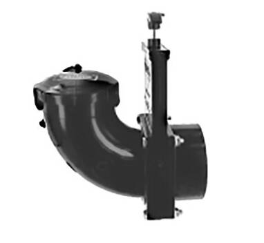 Valterra Black Sewer Waste Valve 3" Hub x 3" Hub x 3" Bayonet Cap  • T70