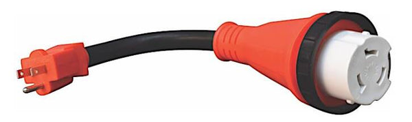 Valterra Mighty Cord 15AM-50AF Detachable Adapter Cord, 12", Red  • A10-1550DVP