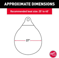 Taylor Made Tuff End Buoy, White, 27"  • 1155