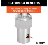 Curt OEM Puck System 3" Gooseneck Ball, Chevy, GMC, Ford, Nissan, RAM, 38K  • 60634