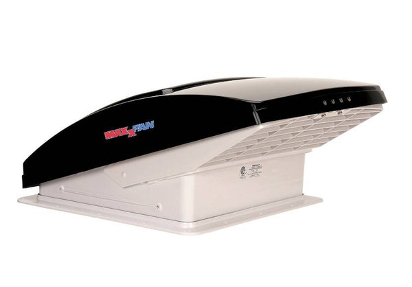 Maxxair MaxxFan Deluxe 14" x 14" Roof Vent with Smoke Manual Lid & 4-Speed Fan  • 00-06401K