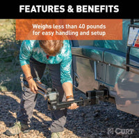 Curt Rambler Steel RV Tow Bar (7,500 lbs., 2" Shank)  • 70001