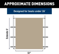 SureShade PTX Power Shade - 51" Wide (Tan)  • 2021026261