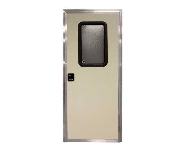 Lippert RV Entry Door - Square, Right Hand Orientation, 26"W x 68"H, Off-White  • V000350943