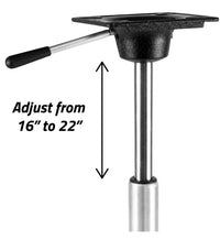 Wise 16"-22" Power Rise King Pin Boat Seat Pedestal  • 8WD2003
