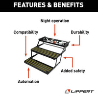 Lippert Revolution Double Electric RV Step  • 3725791