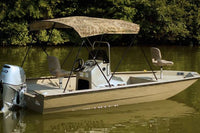 Carver 6' L x 79"-84" W x 54" H Mossy Oak Shadow Grass Polyester Round Tube 3-Bow Ready to Assemble Bimini Top Kit  • C5481UBB-SG
