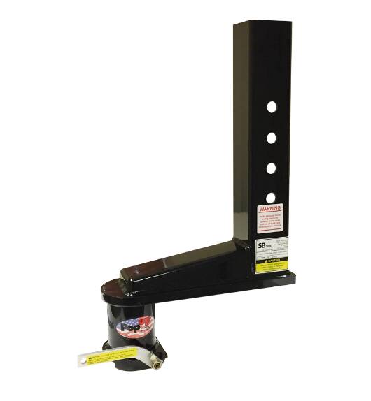 PopUp 12" Offset Extended Square Coupler for 4" Square Tube Trailers  • SB312