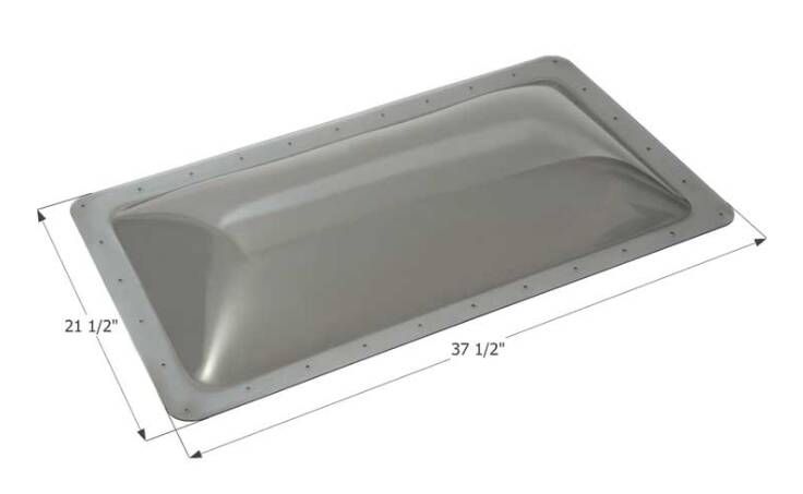 Icon RV Skylight 33.5" x 17.5" - Smoke  • 12198
