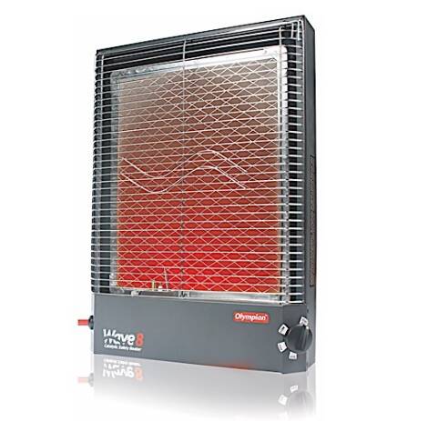 Camco Olympian Wave-8 LP Gas Portable or Wall Mount Heater 8000 BTU  • 57351