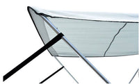Carver Collapsible/Removable 2-Bow Bimini Top, 47"-52" W x 42" H x 5'6" L, Mist Gray  • S4250UB-11