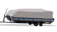 Carver Flex-Fit Haze Gray Poly-Guard Boat Cover for 20'-22' L x 102" W Pontoon Boats  • 79009