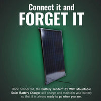 Battery Tender 12V, 35 Watt Mountable Solar Battery Charger  • 021-1174