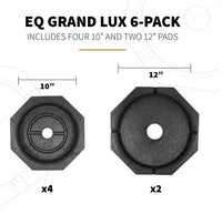 SnapPad EQ Grand Lux Jack Pads - 6 Pack  • EQLXSP6